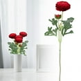 thumbnail image 2 of Realistic Silk Red Ranunculus Artificial Flowers Long Stems, 19" Tall Fake Flowers Faux Flowers Suit for Year-Round Home Decoration, Wedding, Bridal Bouquets, Office, 1 Pcs, 2 of 9