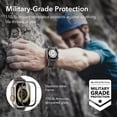 thumbnail image 6 of 2 Pack Armorite Screen Protector for Apple Watch Ultra 3 /Ultra 2 /Ultra (49 mm), Military Grade Protection, Tempered Glass Film with Aluminum Alloy Frame, Keep Original, Black, 6 of 10