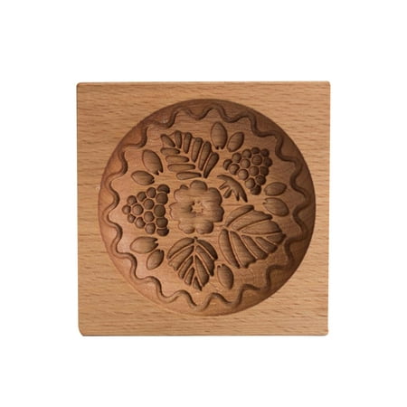 

Carved Wooden Cookie Mold DIY Gingerbread Cookie Cutter Mould Practical Kitchen Baking Tools Easy Operation New