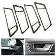 thumbnail image 5 of Décor de Poignée de Porte Intérieure, 4pcs Voiture en Fibre de Carbone Poignée de Porte Intérieure Cadre Poignée de Porte Intérieure Garniture Design Révolutionnaire, 5 of 5