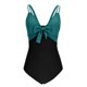 thumbnail image 4 of Traje de Baño de Cintura Alta Nudo de Corte de la Mujer con Cuello en V Traje de Baño de Dos Piezas de Verano, Traje de Baño de Cuello Alto, 4 of 9