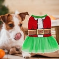 thumbnail image 5 of Christmas Dog Skirt - Cute Mesh Stitching Printed Skirt, Fashion Outfit, Party Dress Up, Warm Pet Skirt, Winter Pet Two-legged Clothes, Puppy Costume, 5 of 8