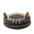 thumbnail image 2 of LSLJS Lit Rond Moderne en Peluche Douce pour Animaux de Compagnie pour Chats Ou Petits Chiens, Mini Lit pour Chien de Taille Moyenne Cat Bed Autochauffant Automne Hiver Intérieur pour Somnoler Dormir Douillet Minou Teddy Kennel, 2 of 2