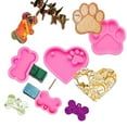 thumbnail image 5 of Love Bear Palm Bone Tamaño redondo Cabeza de gato Dibujos animados Gato Llavero de silicona Juego de moldes Espejo de goteo Molde, 5 of 5