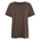 thumbnail image 4 of Camiseta informal holgada lisa para mujer - Manga corta, transpirable, básica para el día a día, 4 of 6