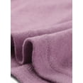 thumbnail image 5 of INSPIRE CHIC Women's Button Decor V Neck 3/4 Sleeve Solid Knitted Ruched Blouse Gray Purple XS, 5 of 5
