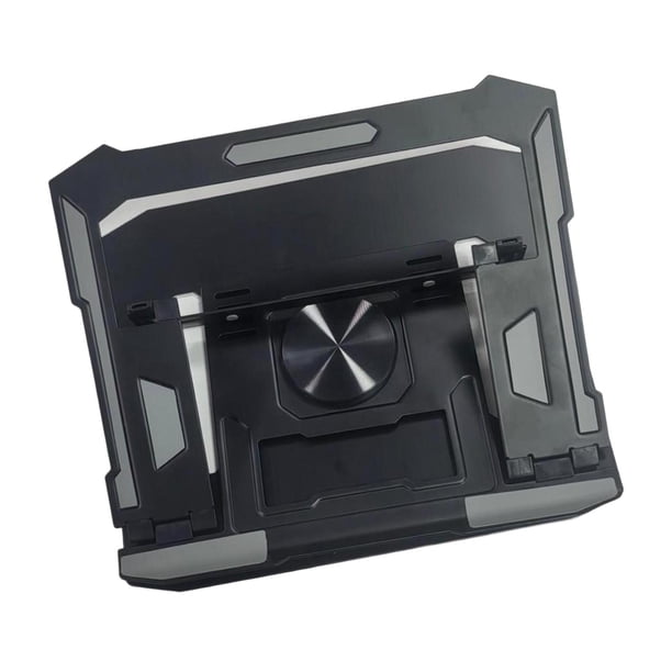 Soporte plegable para computadora portátil, soporte ergonómico para computadora con 4 niveles de altura ajustable Negro