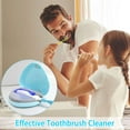 thumbnail image 3 of Spencer UV Sanitizer Toothbrush Case, Toothbrush Covers with Holder, Rechargeable Portable Toothbrush Cleaner Case Fits All Toothbrushes for Electric and Manual, 3 of 10