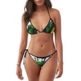 thumbnail image 1 of KLL Ensemble Bikini Imprimé Tracteur de Ferme pour Femmes, Ensemble Bikini Deux Pièces à Cordon avec Bas Aguichant Maillot de Bain, 1 of 6