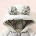 thumbnail image 5 of 18-24 Months Toddler Baby Snowsuits Hooded Romper Jumpsuit Cute Design Outwear Jackets Outfits for Girls Boys Toddler Kids Winter Clothes, 5 of 7