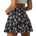 thumbnail image 2 of Uorisango Gothic Star Womens Tennis Skirt Stretchy Running Sports Pickleball Skirt Inner Shorts Women's Mini Tennis Skirt with Pockets for Workout Sports, 2 of 7