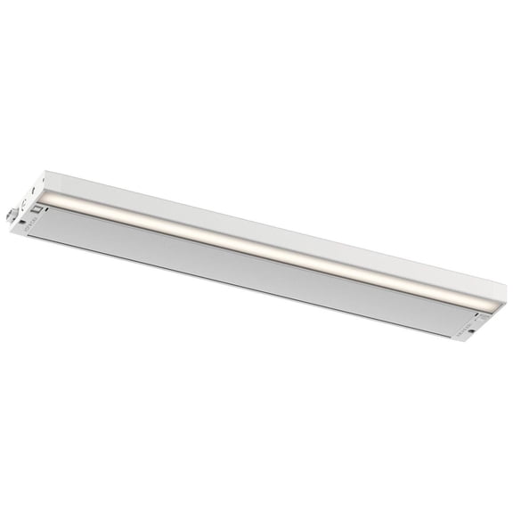 6U Series 22" 120V LED Under Cabinet Light in White, 2700K, (22" L x 4.25" W x 1" H), 6UCSK22WHT