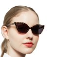 thumbnail image 4 of MARE AZZURO Cat Eye Sunglasses Readers Women UV400 Protection Reading Glasses 100 125 to 400 (Leopard, 2.75),Composite Lens, 4 of 8