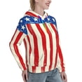 thumbnail image 6 of Xecao America Flags2 Pattern Hoodies for Women Sweatshirts Long Sleeve Sweatshirts Pullover Outfits with Pocket-XX-Large, 6 of 7