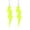 Exaggerated Yellow, variant on Acrylic Exaggerated Lightning Earrings Statement Punk Retro Geometric Delicate Neon Personalized Earrings Accessory Jewelry for Women
