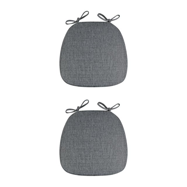 Guardoinrt Chair Cushion Pads Made With Polyester And Flax For Easy Cleaning And Durability Easy To Clean Chair Cushions Chair Pads darkgray 2Set