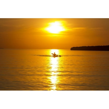 Kayaking, Apostle Islands National Lakeshore, Lake Superior, Wisconsin, USA Print Wall Art By Chuck