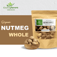 thumbnail image 2 of Organic Whole Nutmeg (3.5 oz), Premium Grade, Harvested & Packed from a USDA Certified Organic Farm in Sri Lanka (stand up resealable pouch), 2 of 6