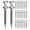Silver, variant on Shisuyan Garden Dredging Aerator Shoe Spikes Metal 40Pcs 2.3X0.3X0.3In