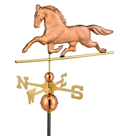 Patchen Horse Weathervane - Polished Copper