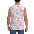 thumbnail image 4 of Pofeuu Cute Sheep Print Men's Muscle T-Shirt, Sleeveless, Muscle Tank, Classic Muscle Tee Top For Men Casual Sleeveless Muscle T-Shirt Trendy Clothes-3X-Large, 4 of 7