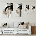 thumbnail image 4 of Designart Black, White And Gold Expression I Canvas Wall Art, 4 of 5