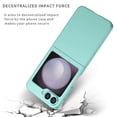 thumbnail image 3 of Designed for Samsung Galaxy Z Flip 6 Case, Support Wireless Charging Hard PC Slim Shockproof Drop Protective Skin Friendly Thin Fit Phone Case for Samsung Galaxy Z Flip 6, Skyblue, 3 of 6