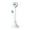 white, variant on USB Desktop Stand-Up Camera Manual Focus Wide Angle Lens Easily Switch Between Horizontal and Vertical Screens Height Adjustable Titanium Tube 360° Rotation 1080P HD with Microphone