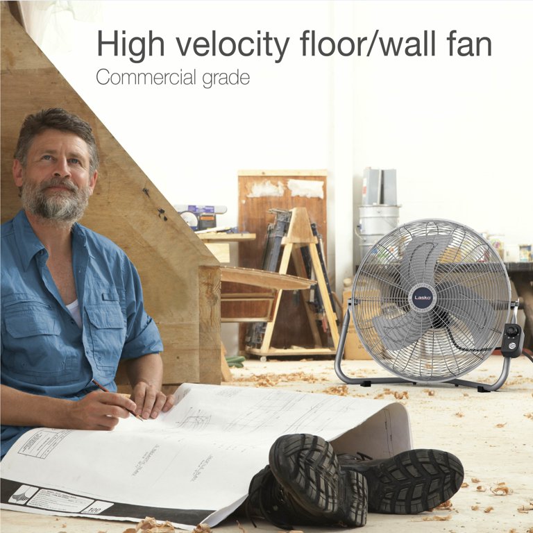 Lasko 20 Max Performance Pivoting High Velocity Floor Fan with Wall Mount  Option, 2265QM - Walmart.com