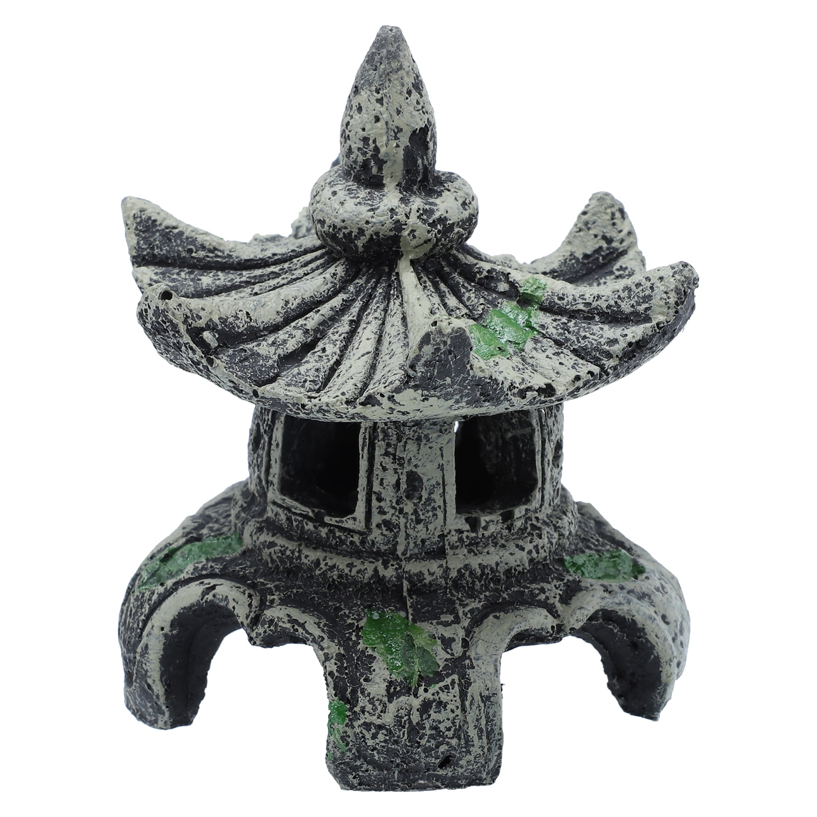 NUOLUX Statue Asian Aquarium Decor Fish Tank Pagoda Zen Figurine Garden ...