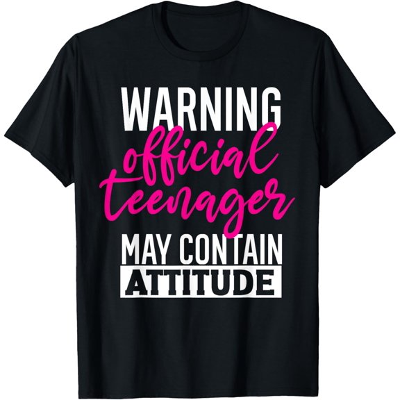 Warning Official Teenager 13th Birthday 13 Year Old Boy Girl T-Shirt mens t shirt,black,women,funny,misfits,men,journey