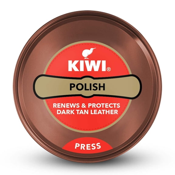 ILTExportsCo Kiwi Shoe Polish Paste Dark Tan 1.35 oz fl (Pack of 1)