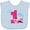 Blue, variant on Inktastic 1st Birthday Pilot Airplane Girls Baby Bib