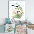 thumbnail image 2 of Designart 'Ancient Hummingbird II' Traditional Framed Canvas Wall Art Print, 2 of 5