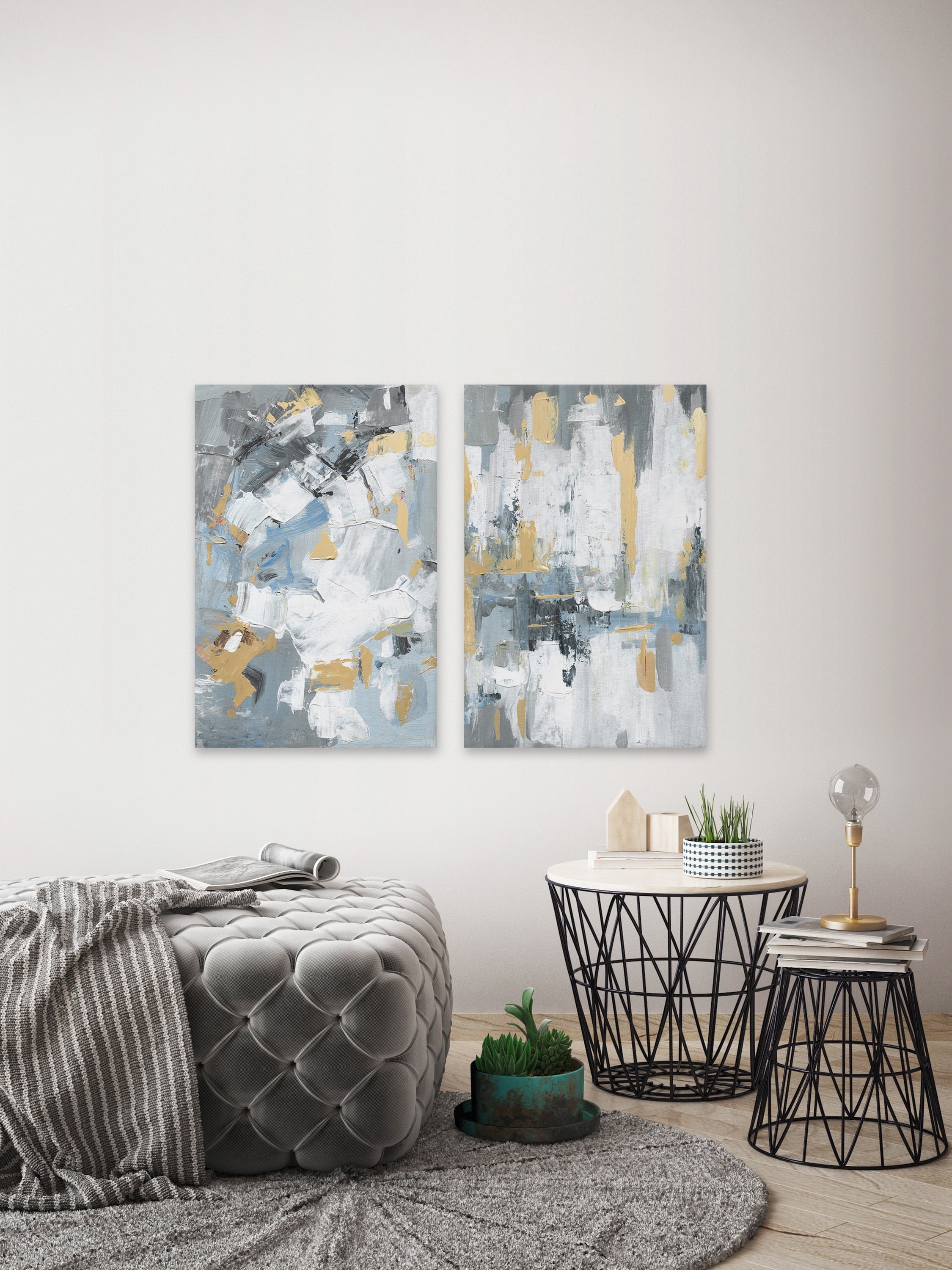 Marmont Hill White and Creams Diptych