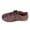 Brown, variant on Women Flat Walking Shoes Casual Round Toe Non Slip Lace up Dressy Oxfords Comfortable Business Work Retro Lightweight Leather Sneakers Khaki Size 11