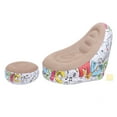 thumbnail image 2 of Chaise Longue Gonflable avec Repose-Pieds Portable, Étanche, Floquée, Pliable, Canapé-Lit Pneumatique pour Camping en Plein Air, 2 of 7