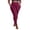 Red, variant on Plus Size Fleece Lined Leggings with Pockets High Waist Winter Yoga Pants