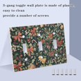 thumbnail image 3 of Yayeee Toggle Light Switch Wall Plate 2-Gang 4.56"x4.48" Decorative Outlet Cover, Christmas Bows, 3 of 7