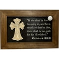 thumbnail image 5 of Bellewood Designs Decorative Gun Cabinet Wall-Mounted  Secure with a Cross and Exodus 22:2 - Gun safe To Securely Store Your Gun  Home Self Defense Gear, 5 of 10