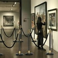 thumbnail image 3 of Barrier Rope Black Stanchion Velvet Rope Barrier 59.0 inch, 3 of 7