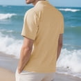 thumbnail image 2 of Men's Henley Short Sleeve Shirt Breathable Moisture Wicking Tee Cotton Soft Business Casual Summer Tops, 2 of 7
