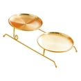 thumbnail image 4 of DimyFew Fruit Bowl, Removable Tray, Two-tiered, Versatile, Made of [material], Vegetable And Snack Holder, Organizer Tray for Home, Restaurant, Party Decorati Gold, 4 of 8