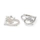 thumbnail image 2 of Brass Micro Pave Clear Cubic Zirconia Links Long-Lasting Plated Heart with Word Titi Platinum 19x23x3mm Hole: 1.2mm, 2 of 2