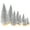 Sliver, variant on 8 Pcs Artificial Mini Christmas Trees, Miniature Pine Trees Sisal Trees with Wood Base Tabletop Christmas Tree for Christmas Xmas Holiday New Year
