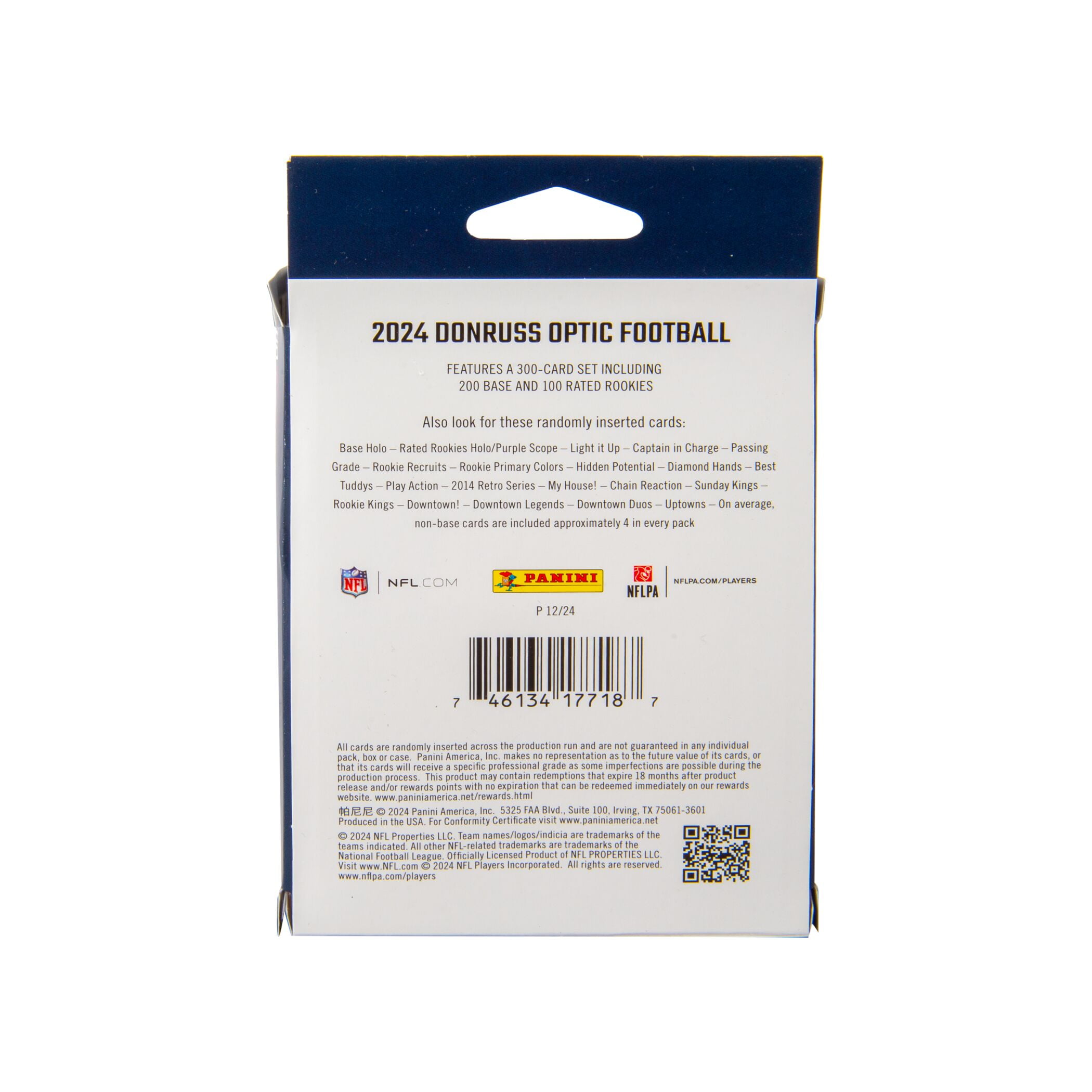 2024 Panini Donruss Optic NFL Football Trading Cards Hanger Box