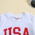thumbnail image 6 of My First 4th of July Baby Boy Outfit Independence Day Baby Boys 4th of July Outfits Short Sleeves T-Shirt and Elastic Shorts Set Toddler Fourth Of July Outfits, 6 of 9