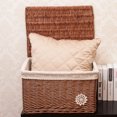 thumbnail image 4 of FONDOTIN Wicker Storage Basket Box Rattan Decorative Box for Living Room 1Set, 4 of 5