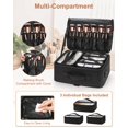 thumbnail image 4 of Cosmetic Case Relavel - Bolsa de maquillaje grande (40 x 28 x 16 cm), color negro, 4 of 8