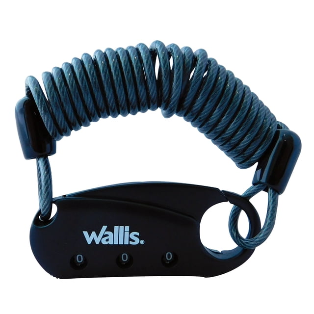 Candado Combinación Gancho Cable 3 Discos Negro WALLIS A810312